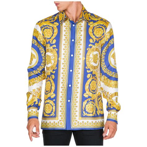 versace shirts mens|versace long sleeve shirt men.